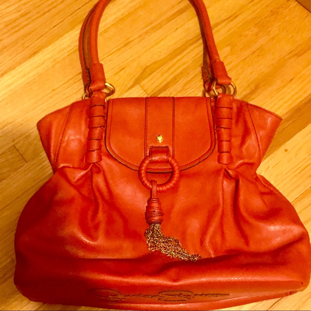 Beautiful Large Orange Jessica Simpson Bag